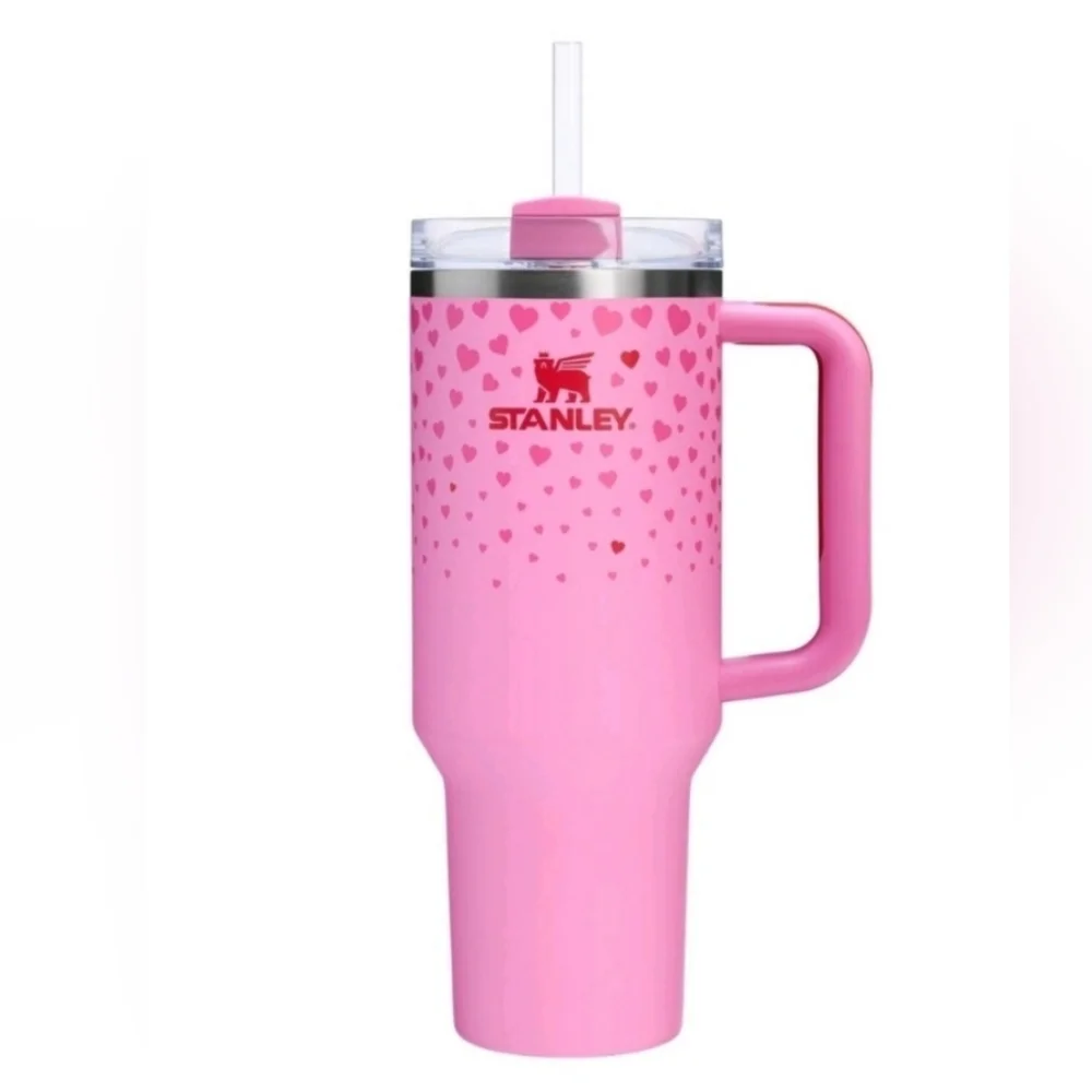NWT 🎀 Heart Valentine Day Pink & Red Stanley 💕 NWT - Picture 5 of 10